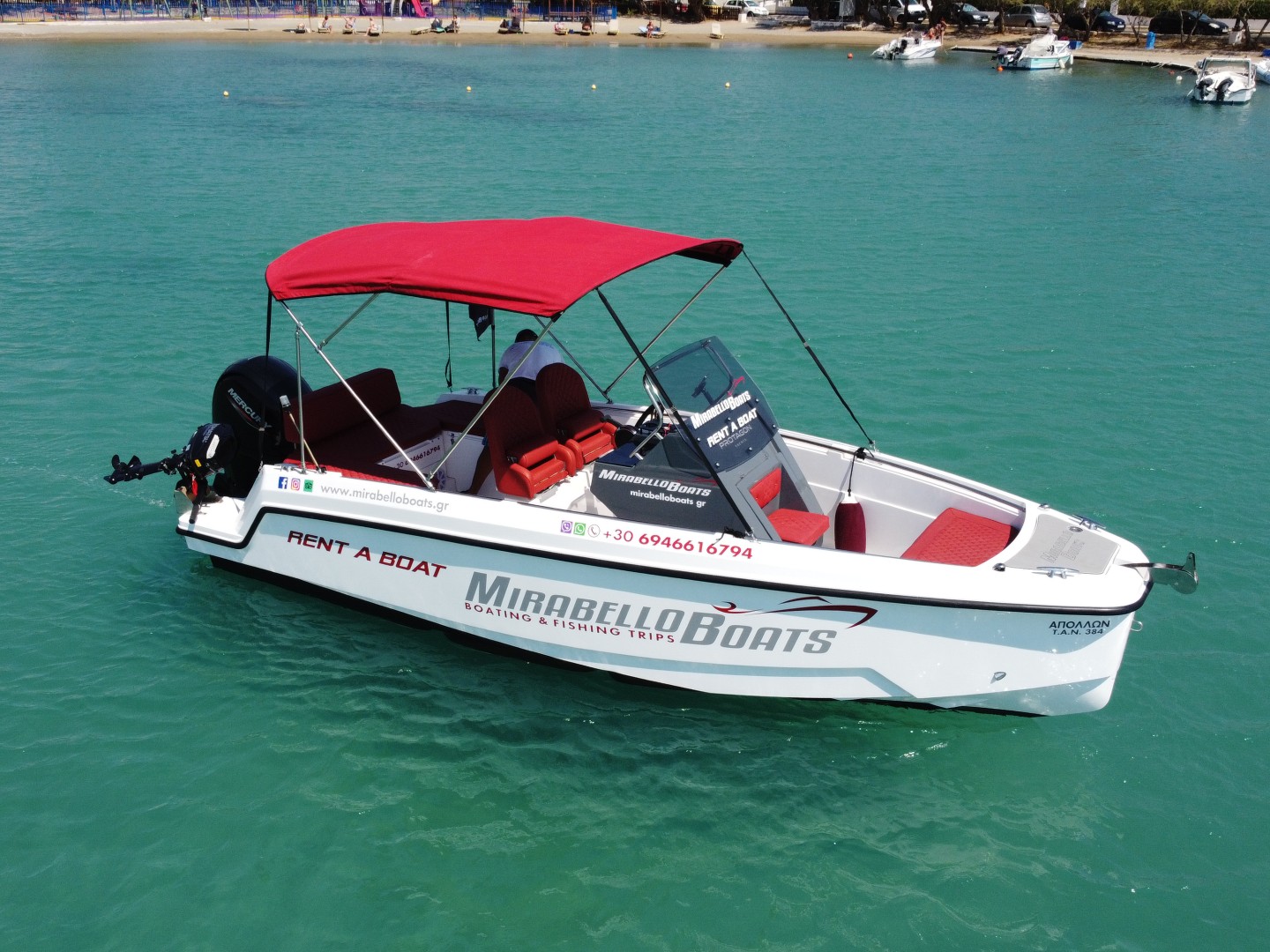 Boat rental without Skipper (Speedboat licence needed)